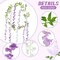 Wisteria Artificial Flowers Garland, 7.2Ft/Piece Wisteria Hanging Flowers Garland for Wedding Arch Decoration Outdoor Ceremony Home Backdrop Garden
